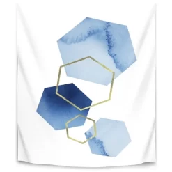 Blue And Gold By Sisi And Seb Wall Tapestry - Americanflat -Home Series Shop GUEST 63943c8b fb13 4b12 af86 56803f47bd76