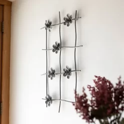 Flower Gray Metal Wall Art - Foreside Home & Garden -Home Series Shop GUEST 6637588a 4a66 4044 b479 be2115a333ac