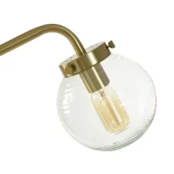 Reagan Contemporary Ribbed Glass Globular Shade Floor Lamp Antique Brass Finish - StyleCraft -Home Series Shop GUEST 66f90b30 229b 4f8b 95de f03fba584c28