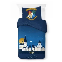 Saturday Park Harry Potter Exploring Hogwarts 100% Organic Cotton Duvet Cover & Sham Set