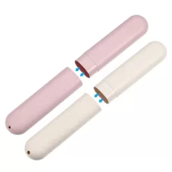 Unique Bargains Toothbrush Travel Case Traveling PP Portable Toothbrush Holders Cases For Travel Business Beige Pink 8.07''x1.22''x0.83'' -Home Series Shop GUEST 67a5eb7a 0061 40e5 9fdc b9e83382f940