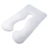 Hastings Home U-Shaped Full-Body Support Pregnancy Pillow With Zippered Cover - White, 60" X 38"