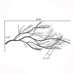 LuxenHome Black Metal Branch Wall Art Home Decor -Home Series Shop GUEST 67fd6983 ea89 4150 ad6d 4ed704866389