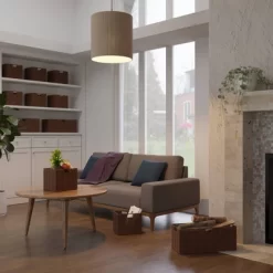 3pc Tessa Woven Rope 2 Small And 1 Large Basket Set Walnut - Winsome -Home Series Shop GUEST 6898977a 65e4 4af7 954d 53349f5bbadb