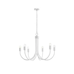 Ellie 6-Light Chandelier White - 510 Design -Home Series Shop GUEST 6af80563 62b7 4edc ada4 32ee42e850b3