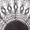 Set Of 3 Metal Plate Wall Decors With Intricate Pattern Black - Olivia & May