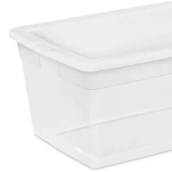 Sterilite 90 Quart Storage Box Container With Clear Base & White Lid -Home Series Shop GUEST 6daad66e 8cf3 422c 8f7f a80b1fbe21f4