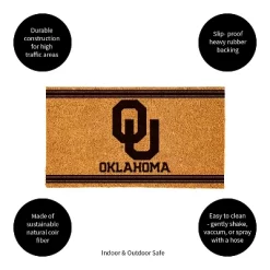 Evergreen University Of Oklahoma Logo Turf Mat, Brown- 28 X 16 Inches Indoor Outdoor Doormat -Home Series Shop GUEST 6df2a8ad 13ef 435a 9031 e6530f501143