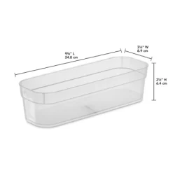Sterilite 13538608 Narrow Storage Trays With Sturdy Banded Rim And Textured Bottom For Desktop And Drawer Organizing, Clear (48 Pack) -Home Series Shop GUEST 6ebbf803 83b0 4e72 9c01 1560549bcdba
