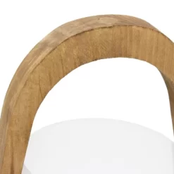 15" Organic Contemporary Natural Wood Accented Table Desk Lamp With Translucent Glass Shade - Lalia Home -Home Series Shop GUEST 6fb2a6b2 33b3 4e20 ad69 e1c66c5a6023