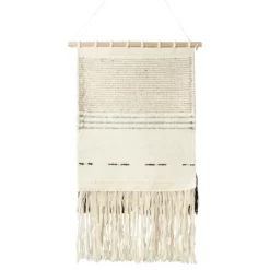 Saro Lifestyle Textured Woven Wall Hanging, 20"x36", Natural