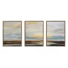 (Set Of 3) 18" X 24" Sylvie Carolina Sunset Framed Canvas By Mary Sparrow Gold - Kate & Laurel All Things Decor