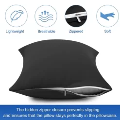 PiccoCasa Cotton Pillow Cover Cases Zippered Pillowcases 2 Pcs -Home Series Shop GUEST 715d8368 ff11 4741 bfb2 e7dcd6a0cbb6