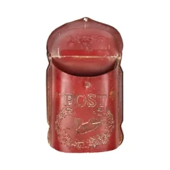 Embossed Tin Post Letter Box Red - Storied Home -Home Series Shop GUEST 739d97c6 ad36 4b53 978a 80b698f14e06