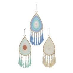 Set Of 3 Cotton Macrame Handmade Woven Dreamcatcher Wall Decors With Fringe Tassels - Olivia & May -Home Series Shop GUEST 73cdca28 9669 40c0 8db1 515fd3f7cba0