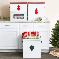 Household Essentials Ornament Storage Chest With 24 Pockets Red -Home Series Shop GUEST 743221b9 b298 4741 8bfe cee76e6e88a2