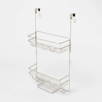 Over The Door Round Wire Shower Caddy Matte Satin - Made By Design™ 2 Over The Door Round Wire Shower Caddy Matte Satin - Made By Design™ - Image 2