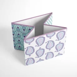 Bacati - Isabella Paisley Aqua/Lilac/Purple Fabric Storage Box/Tote Large -Home Series Shop GUEST 759cb3a4 6be0 44cf b279 2ab54641f1e4