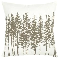 18"x18" Trees Square Throw Pillow Cover - Rizzy Home -Home Series Shop GUEST 75a8e0d6 23b8 4101 96ec 84933a275c7f