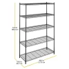 Whitmor 5 Tier Supreme Shelving Black