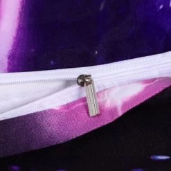 PiccoCasa Polyester Galaxy Sky Cosmos Night Pattern 3D Printed Duvet Cover Set With 2 Pillowcases 4 Pcs Queen Dark Purple -Home Series Shop GUEST 7641def2 29c8 443f a192 780bfeb75945