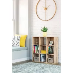 35.43" Piperton 9 Cube Organizer Natural - Signature Design By Ashley -Home Series Shop GUEST 7768cf05 bbc7 4d64 ae8f a756ef8bd79a