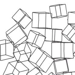 Metal Geometric 3D Square Wall Decor Black - Olivia & May -Home Series Shop GUEST 779a91c7 58de 4bcb 826c f29747b6d157