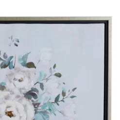 Canvas Floral Bouquet Framed Wall Art With Silver Frame Multi Colored - Olivia & May -Home Series Shop GUEST 78635874 8406 4c74 9f18 64a5bd632b0c