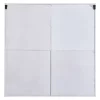 Multi-Functional Wall Memo Board With Chalkboard Corkboard And Galvanized Metal White - StyleCraft