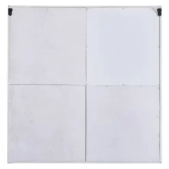Multi-Functional Wall Memo Board With Chalkboard Corkboard And Galvanized Metal White - StyleCraft