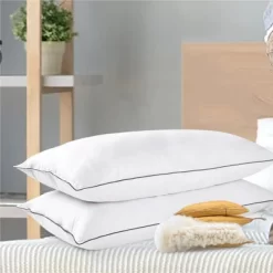 Cheer Collection Set Of 2 Organic Kapok Bed Pillows And Sham Inserts With Plush Microfiber Shell -Home Series Shop GUEST 7988c063 f87c 4d6e 9417 0dd8fb7bcc80