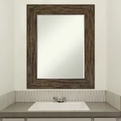 Amanti Art Fencepost Petite Bevel Wood Bathroom Wall Mirror -Home Series Shop GUEST 7bd96958 28f3 4c23 af01 1e5992924352