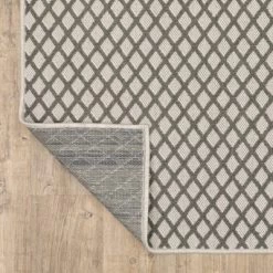 Trinity Casual Diamond Lattice Patio Area Rug Beige/Gray - Captiv8e Designs -Home Series Shop GUEST 7c666a71 160a 403b a722 91eb925edc71
