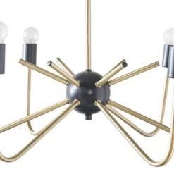 Alexis 6-Light Two-Tone Chandelier Antique Brass/Black - Hampton Hill -Home Series Shop GUEST 7ff779c8 fa0d 4224 b7e4 b1405d2a0431