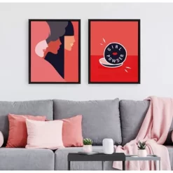 18" X 24" Sylvie Girl Power Framed Canvas Wall Art By Dominique Vari Black - Kate And Laurel -Home Series Shop GUEST 8146594c 842c 4970 822e 6a94c58add60