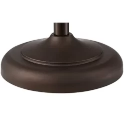 Franklin Iron Works Ferris Rustic Farmhouse Pharmacy Floor Lamp 57" Tall Bronze Faux Wood Grain Adjustable For Living Room Reading Bedroom Office Home -Home Series Shop GUEST 82ed2003 ad79 4e7e 8494 5069a6540359