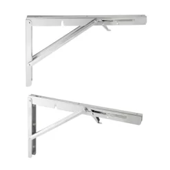 Built Industrial 2 Pack Folding L Wall Shelf Bracket, 10 Inch Collapsible Hardware With Locking Hinge For Garage Shelves, Holds 120lbs -Home Series Shop GUEST 83f6e7b8 fccf 4bd4 b6b4 1f03080a68cb