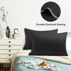 PiccoCasa Cotton Pillow Cover Cases Zippered Pillowcases 2 Pcs -Home Series Shop GUEST 84d7d43a 3865 4fad 895c b18cfdb0b52d