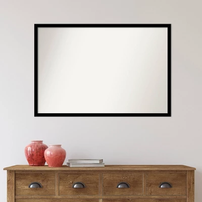38" X 26" Non-Beveled Bathroom Wall Mirror Jet Black - Amanti Art 5 38" X 26" Non-Beveled Bathroom Wall Mirror Jet Black - Amanti Art - Image 5
