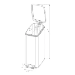 45L Slim Step Trash Can - Brightroom™ -Home Series Shop GUEST 869a5ad1 0687 49c5 986b a36d11f424d8