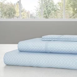 Hastings Home Twin Size Brushed Microfiber 3 Piece Embossed Checkered Bed Sheet And Linen Set With Stain Resistant Fitted And Flat Sheets - Blue -Home Series Shop GUEST 87afd81f e494 494d 87c3 3380c7d3df78