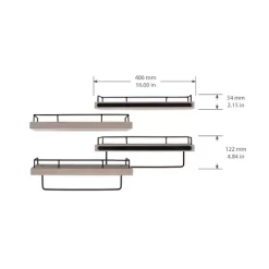 2pc Shelf Gray/Black - New View -Home Series Shop GUEST 882e59e8 0a22 4cf4 9bbd 5aa3787338fd