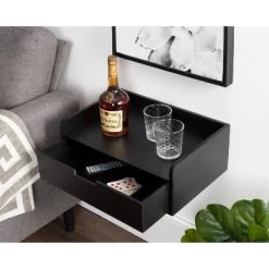 18" X 12" X 6.5" Kitt Floating Shelf Side Table - Kate & Laurel All Things Decor -Home Series Shop GUEST 88734656 b145 49ab 9bc5 2f2457f2ef62