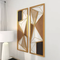 Modern Metal Abstract Wall Decor Set Of 2 Brown - CosmoLiving By Cosmopolitan -Home Series Shop GUEST 893d26ff 503f 4e0b a66b b3f068be85da