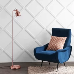 57" Metal Brandon Task Floor Lamp (Includes LED Light Bulb) Copper - JONATHAN Y -Home Series Shop GUEST 895bd562 57d3 49c8 8918 a82422c660a4