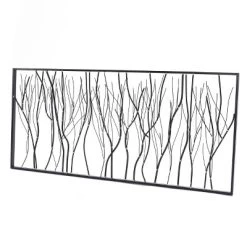 LuxenHome Black Abstract Trees Rectangular Metal Wall Decor -Home Series Shop GUEST 8a4b6dcf 7475 464f 95d0 538791f5817e