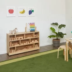 ECR4Kids Mobile Block Storage Cart, 38in, Classroom Furniture, Natural -Home Series Shop GUEST 8b93cc48 b837 4c68 9926 9cad355f912b