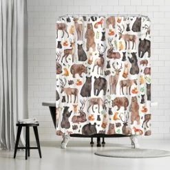 Americanflat 71" X 74" Shower Curtain Style 2 By Elena O'Neill -Home Series Shop GUEST 8bc83d81 182a 4f1c 93db 47aa8963926c