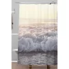 Beach Splash Shower Curtain White - Deny Designs