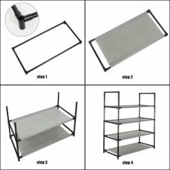 Modern 4 Tier Or 6-Tier Space Saving Shoe Rack -Home Series Shop GUEST 8cc6521a 2ee8 478f a556 881a8221e12c